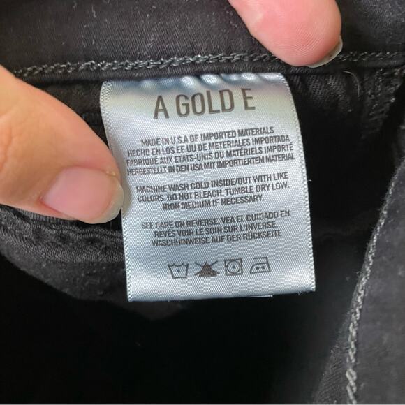 Agolde Black High Waist Skinny Jeans EUC Size 27 - Picture 5 of 13